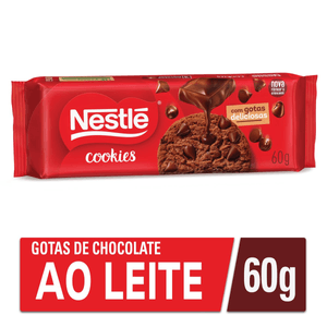 Biscoito Cookies Nestlé Classic Chocolate c/ Gotas de Chocolate ao Leite 60g