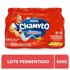 Leite Fermentado Desnatado Chamyto 450g com 6 Unidades