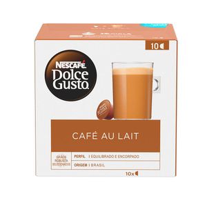 Café au Lait em Cápsulas Nescafé Dolce Gusto Caixa 100g c/10 Unid