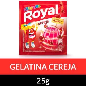 Gelatina em Pó Royal Cereja 25g