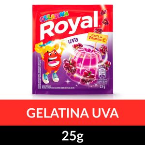 Gelatina em Pó Royal Uva 25g