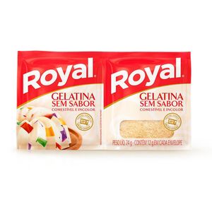 Gelatina Pó Royal Incolor s/ Sabor 24g