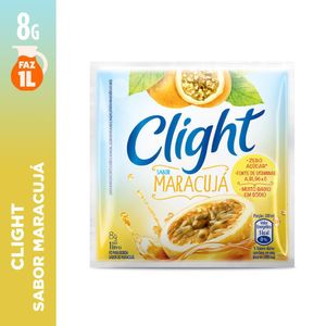 Refresco em Pó Clight Zero Açúcar Maracujá 8g