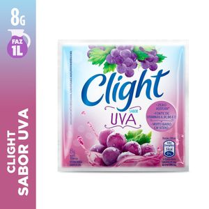 Refresco em Pó Clight Zero Açúcar Uva 8g