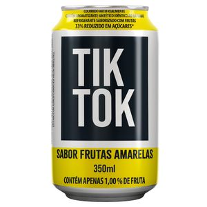 Refrigerante Tik Tok Frutas Amarelas Lata 350ml