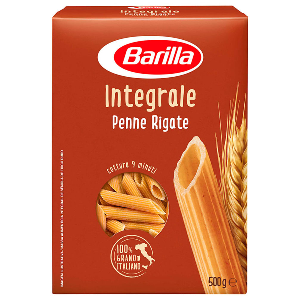 Macarrão Penne Barilla Rig Integral 500g