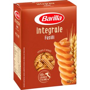 Macarrão de Sêmola Fusilli Barilla Integral Caixa 500g