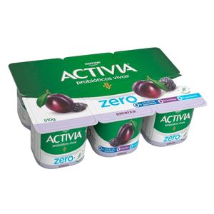 Leite Fermentado Activia Desnatado Zero Lactose Ameixa 510g