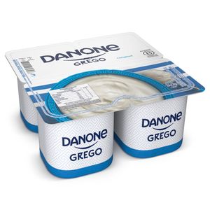 Iogurte Grego Danone Integral Original Bandeja 340g com 4 Unidades