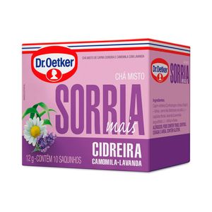 Chá Misto Dr.Oetker Sorria Mais Cidreira, Camomila e Lavanda 12g c/ 10Sachê