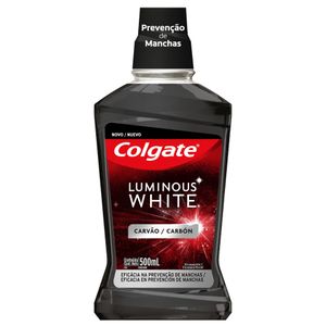 Enxaguante Bucal Para Clareamento Dental Colgate Luminous White Carvão 500ml