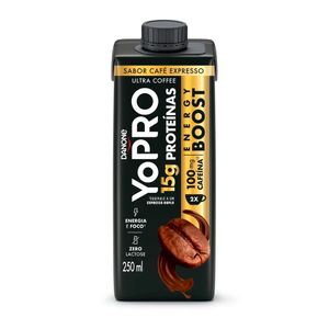 Bebida Láctea Yopro Energy Boost Zero Lactose Café Expresso Caixa 250ml