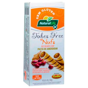 Biscoito Kodilar Tubes s/ Glúten Pasta de Amendoim 50g