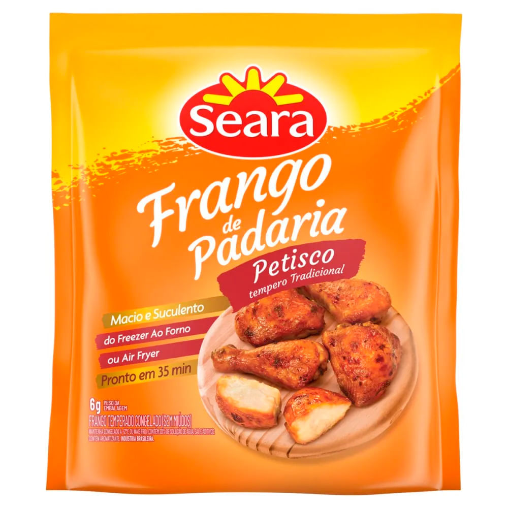 Frango de Padaria Petisco Seara Temperado Congelado Kg