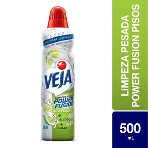 Limpador Veja Power Fusion Limpeza Pesada c/ Bicarbonato e Álcool Limão Frasco 500ml