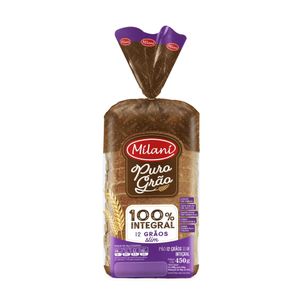 Pao Milani Puro Slim Integral 12Grãos 500g