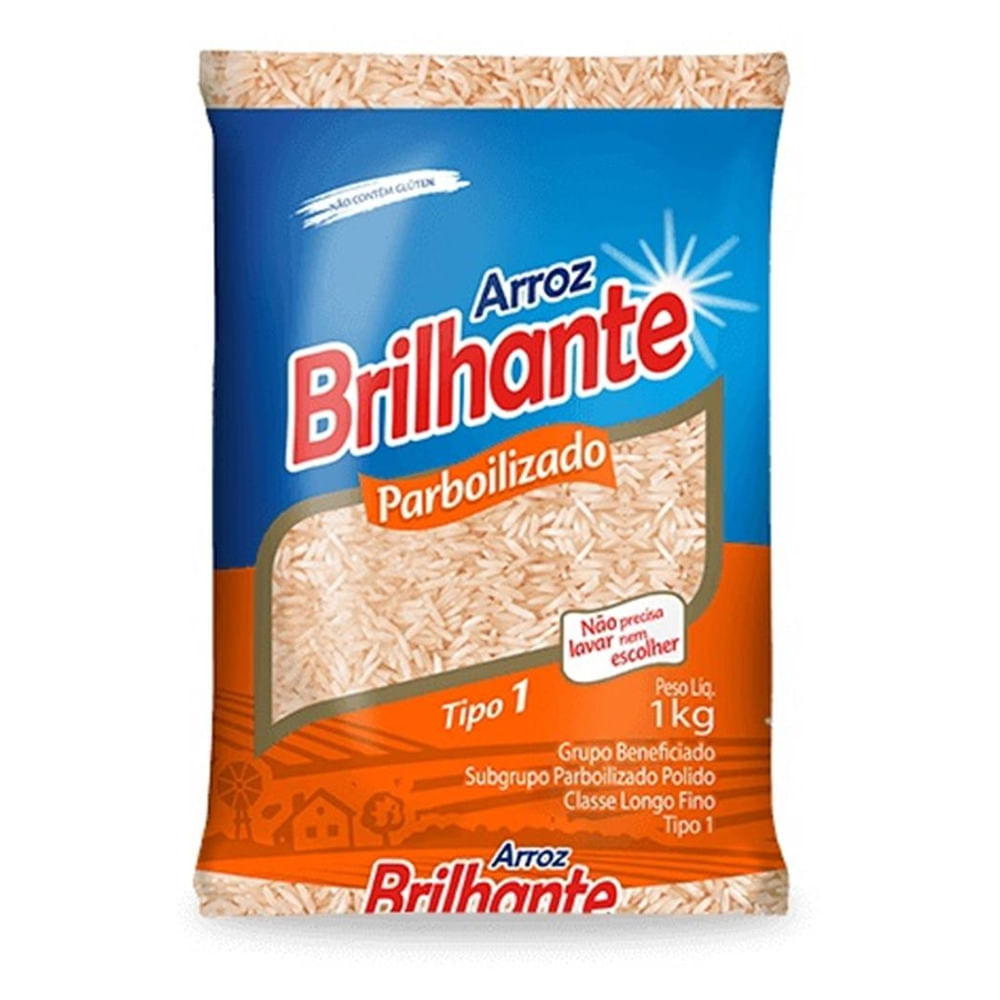 Arroz Parboilizado Brilhante Tipo1 1Kg | Arroz | Prezunic