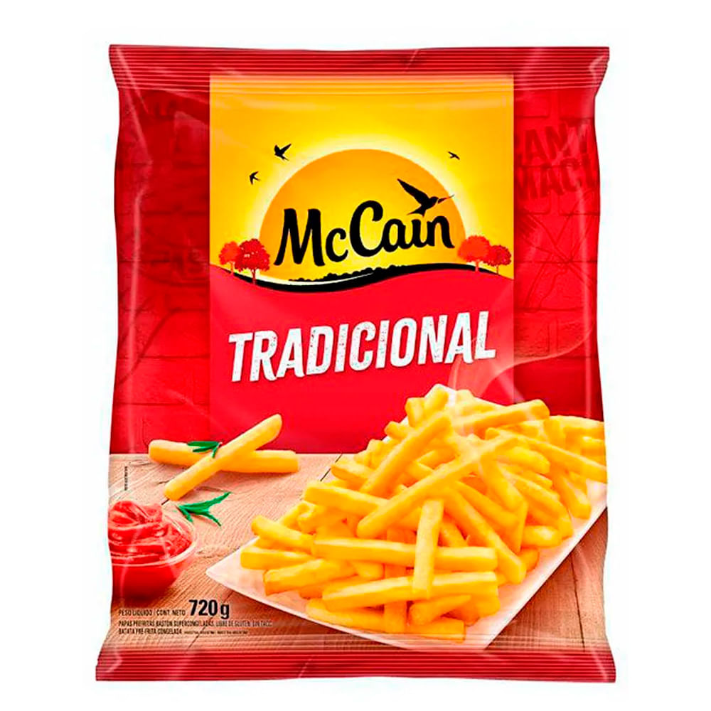 Batata Pré-Frita Palito Congelada McCain ao Forno Pacote 600g