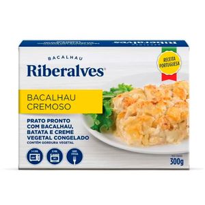 Prato Pronto Bacalhau c/ Batata E Creme Vergetal Cremoso Riberalves 300g