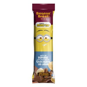 Barra de Frutas Banana Brasil Kids Minions s/ Adição de Açúcar Chocolateao Leite 22g