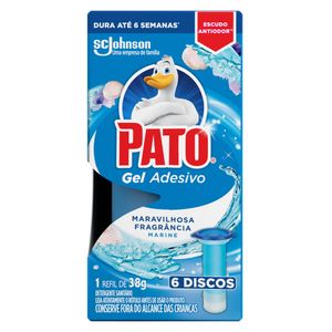 Desodorizador Sanitário Pato Gel Adesivo Marine Refil 38g