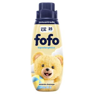 Amaciante Concentrado Fofo Amarelo Chamego 500ml Rende 2.3l