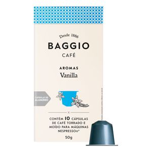 Café em Cápsula Baggio Aromas Torrado e Moído Vanilla Caixa 50g c/ 10 Unid