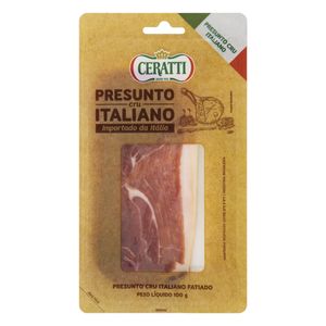 Presunto Cru Ceratti Italiano Fatiado 100g