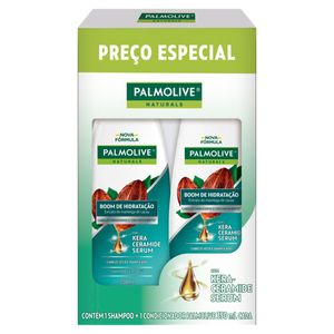 Kit Shampoo + Condicionador Palmolive Naturals Boom de Hidratação 350ml Cada