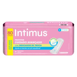 Protetor Diário Intimus sem Abas Suave com 80 Unid Leve + Pague -