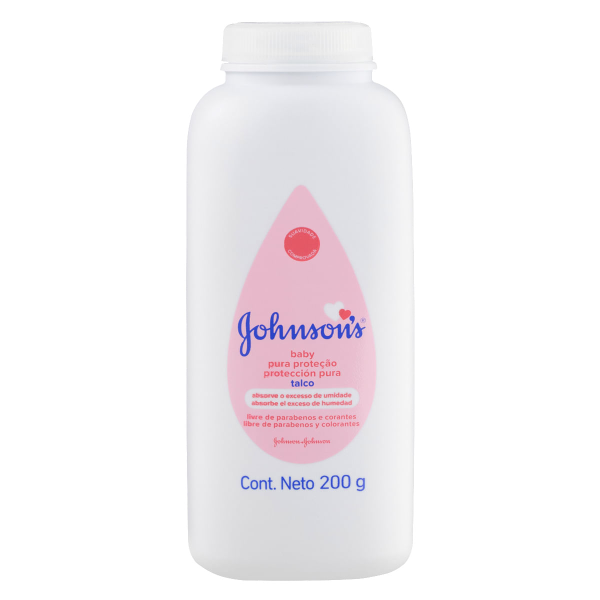 Talco Johnsons Baby Pura Proteção Frasco 200g