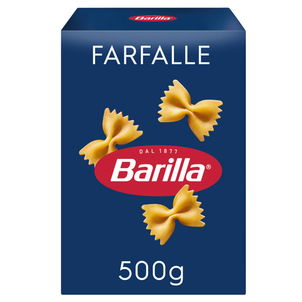 Macarrão Barilla Farfalle Caixeta com 500g