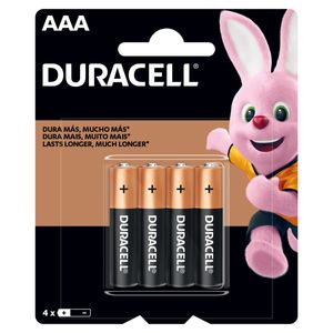 Pilha Duracell Alcalina Palito AAA com 4 Unidades