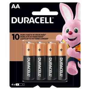 Pilha Duracell Alcalina Pequena AA com 4 Unidades