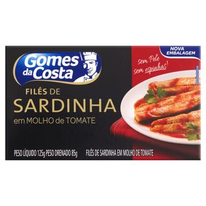 Filé de Sardinha Gomes da Costa c/ Molho de Tomate 125g