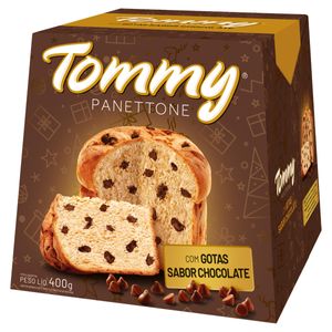 Panettone Tommy com Gotas de Chocolate Caixa 400g
