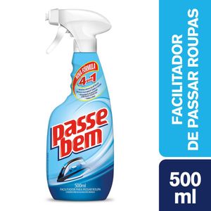 Facilitador de Passar Roupas Passe Bem 4 em 1 Spray 500ml