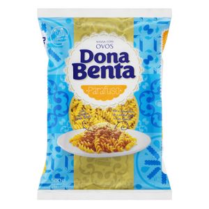 Macarrão de Sêmola Parafuso Dona Benta c/ Ovos Pacote 500g