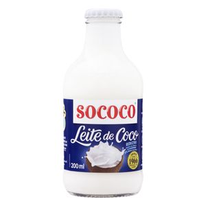 Leite de Coco Sococo Rtc Vidro 200ml