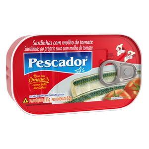 Sardinha Pescador com Molho de Tomate Lata 75g