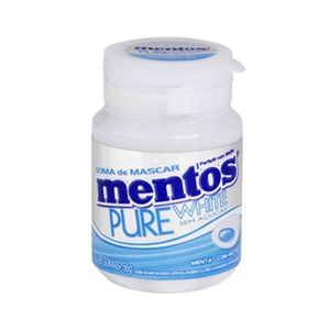 Goma de Mascar Mentos Pure White Menta 56g