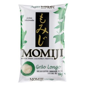 Arroz Japonês Momiji p/ Culinária Oriental Grão Longo Pacote 1kg