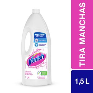 Tira Manchas Vanish Líquido Crystal White para Roupas Brancas 1,5 Litros