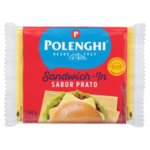 Queijo Prato Polenghi Sandwich-In 144g c/ 4 Unid