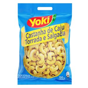 Castanha-de-Caju Yoki Torrada e Salgada Pacote 100g