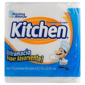 Guardanapo Kitchen Pequeno Branco 23.5 x 22 c/ 50 Unid