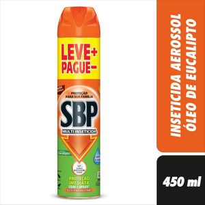 Multi-Inseticida SBP Aerossol Óleo de Eucalipto 450ml Leve + Pague -
