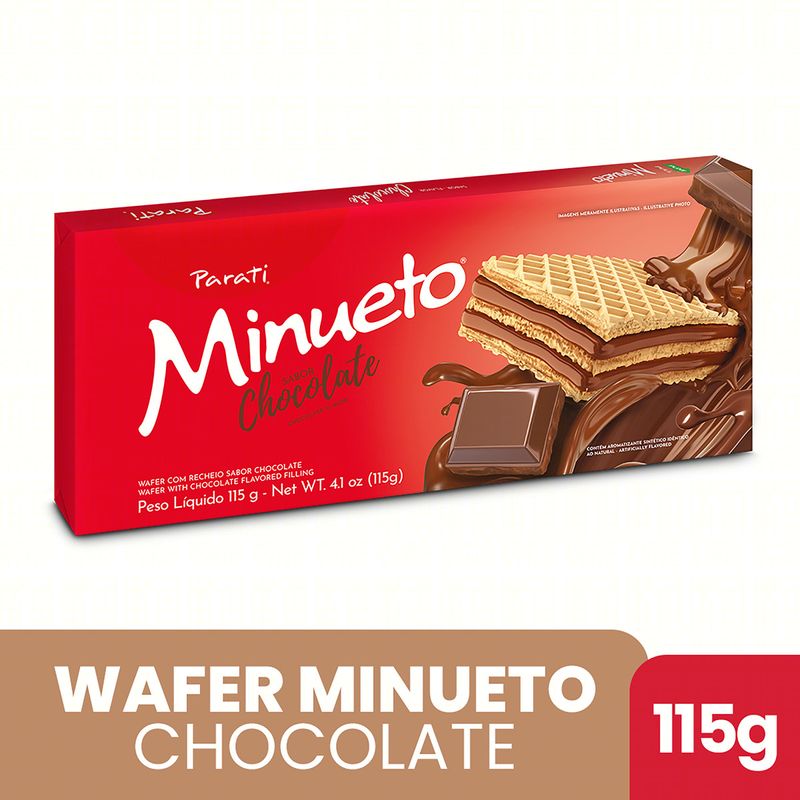 Biscoito Wafer Bauducco Chocolate c/ Avelã 92g - Prezunic