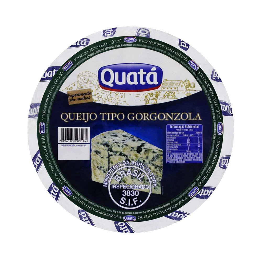 Queijo Gorgonzola Zero Lactose Fracionado GRAN MESTRI kg