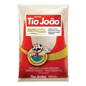 Arroz Branco Tio João Tipo1 2Kg